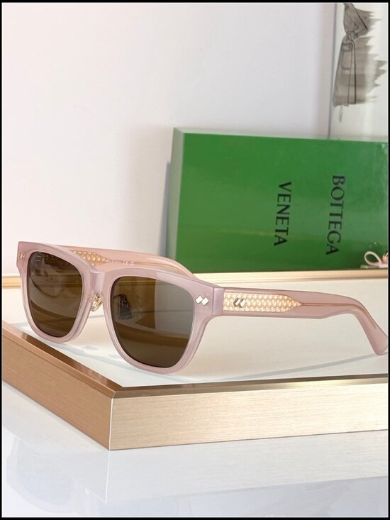 Bottega Veneta Pink Wayfarer Sunglasses